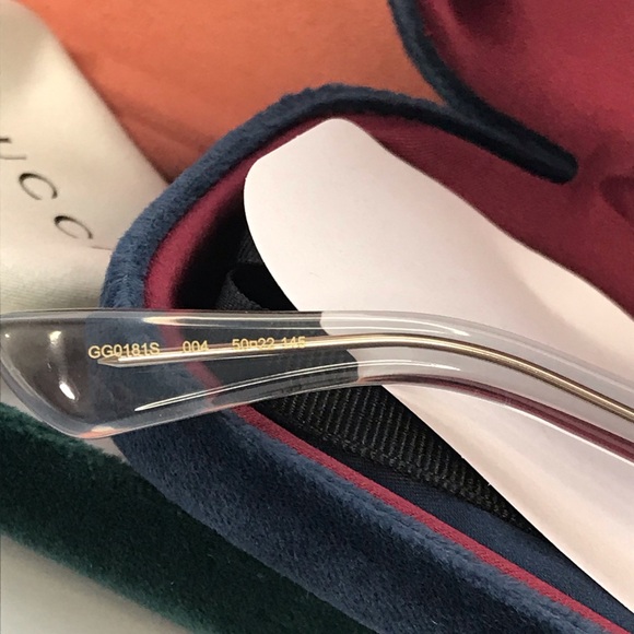 💯 - New Authentic ucci Brown Sunglasses GG0181S 004 50. - Picture 14 of 17